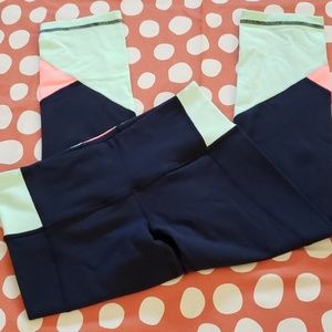 Lululemon Color Block Crop Leggings sz 6